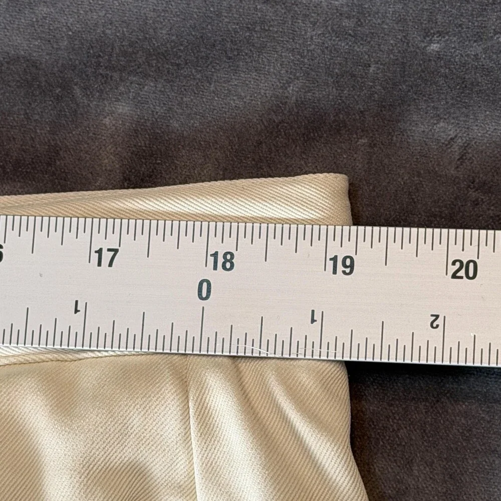 Tommy Bahama Dress Pants Mens 38x29 White 100% Silk Relax Pleated Straight Leg